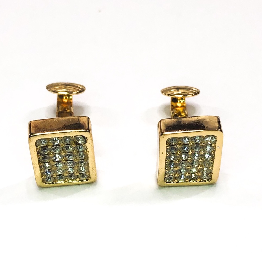 CHRISTIAN DIOR Gold Tone Earrings - Picture 3 of 6